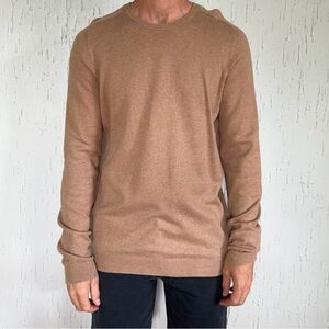 Gap Men’s Cotton Cashmere Sweater Medium TAll Tan